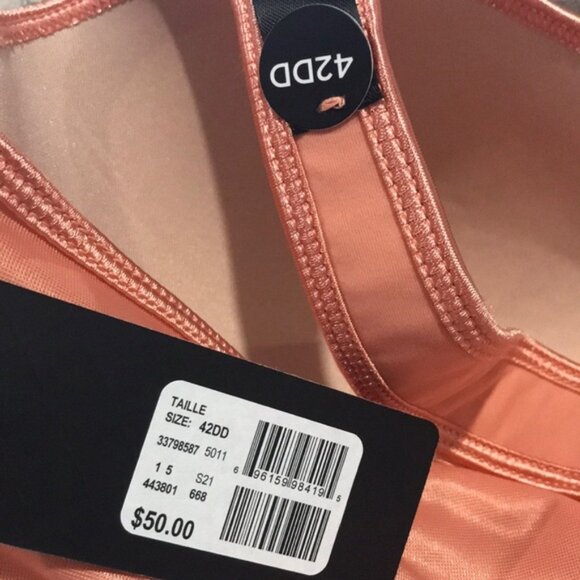 NWT Voglio salmon colour padded underwire tshirt bra size 42DD - Picture 8 of 8